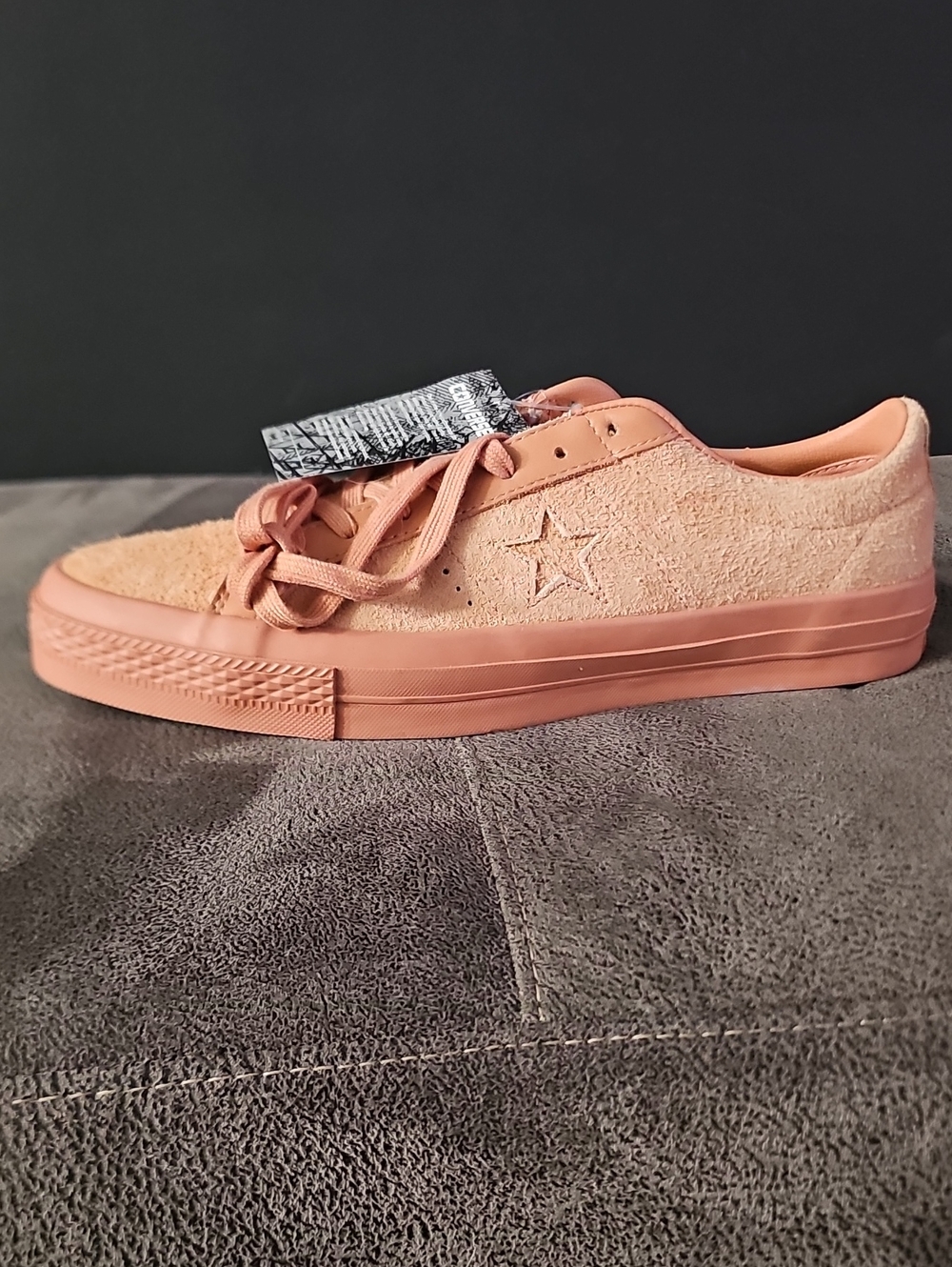 Converse Mens Canvas Sneaker in Peach